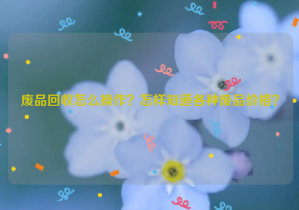 廢品回收怎么操作？怎樣知道各種廢品價格？