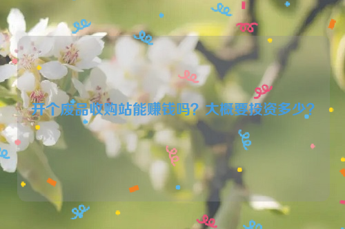 開個(gè)廢品收購站能賺錢嗎？大概要投資多少？